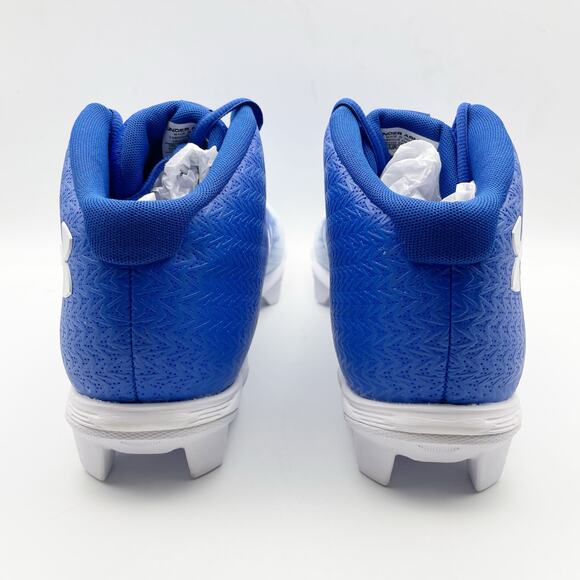 Under Armour Mens Spotlight Fran RM 4.0 Cleats US 11.5M EU 45.5 White Blue EUC - Picture 8 of 12